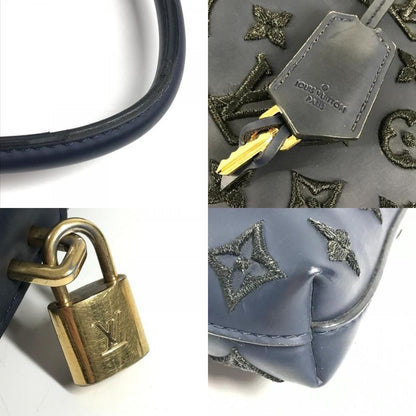 Louis Vuitton Handbag Lock It Vertical Blue Black