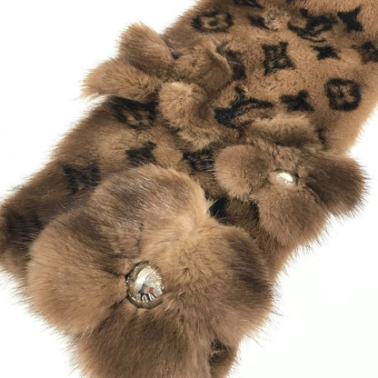 Louis Vuitton Scarf Logo Tippet Unknown Mink Brown