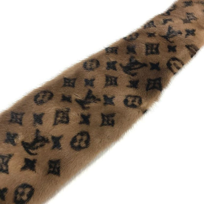 Louis Vuitton Scarf Logo Tippet Unknown Mink Brown