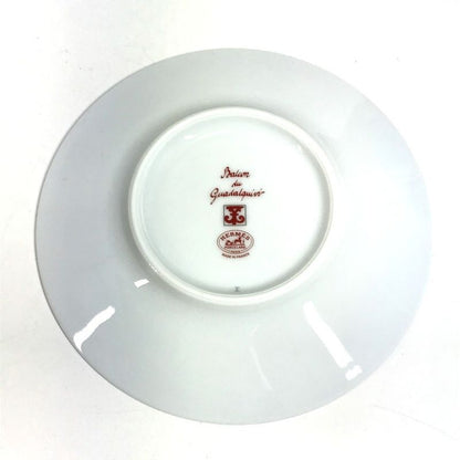 Hermes Teacup Cup & Saucer Set of 2 Pair Pottery White Shoulder Bag X Red