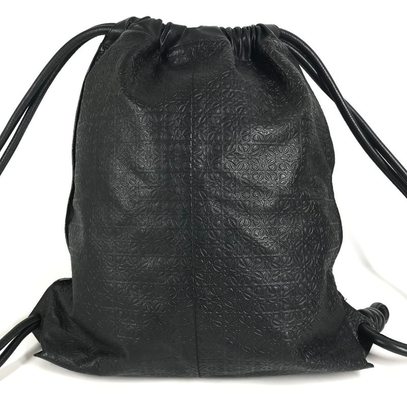 Loewe Backpack Anagram Yago All Over Pattern Leather Black