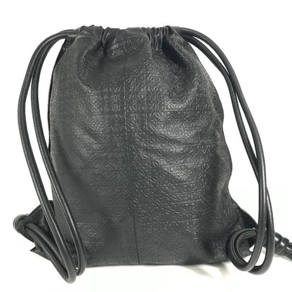 Loewe Backpack Anagram Yago All Over Pattern Leather Black