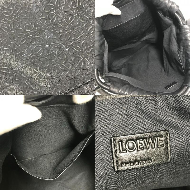 Loewe Backpack Anagram Yago All Over Pattern Leather Black