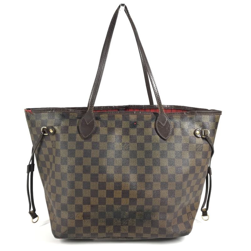 Louis Vuitton Tote Neverfull MM Damier Canvas Ebene Brown