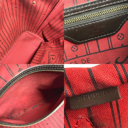 Louis Vuitton Tote Neverfull MM Damier Canvas Ebene Brown