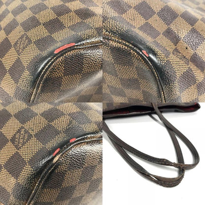 Louis Vuitton Tote Neverfull MM Damier Canvas Ebene Brown