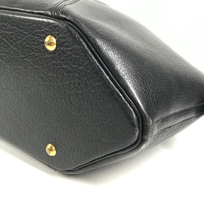 Hermes Handbag Ile de Veau Leather Black