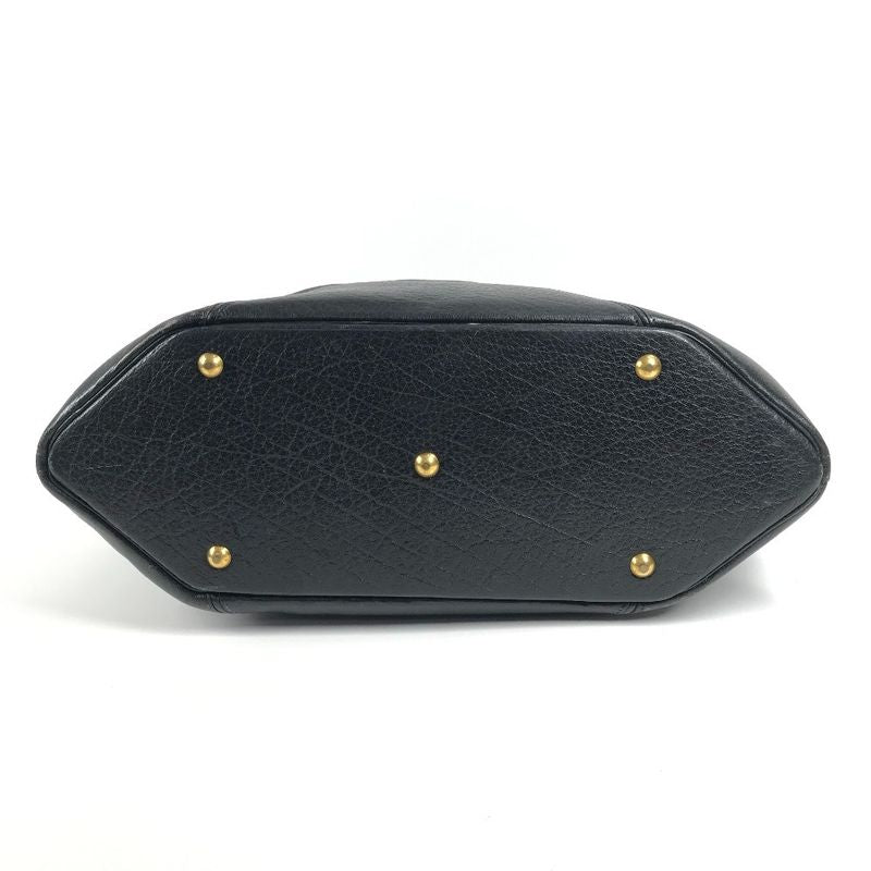 Hermes Handbag Ile de Veau Leather Black