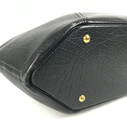 Hermes Handbag Ile de Veau Leather Black