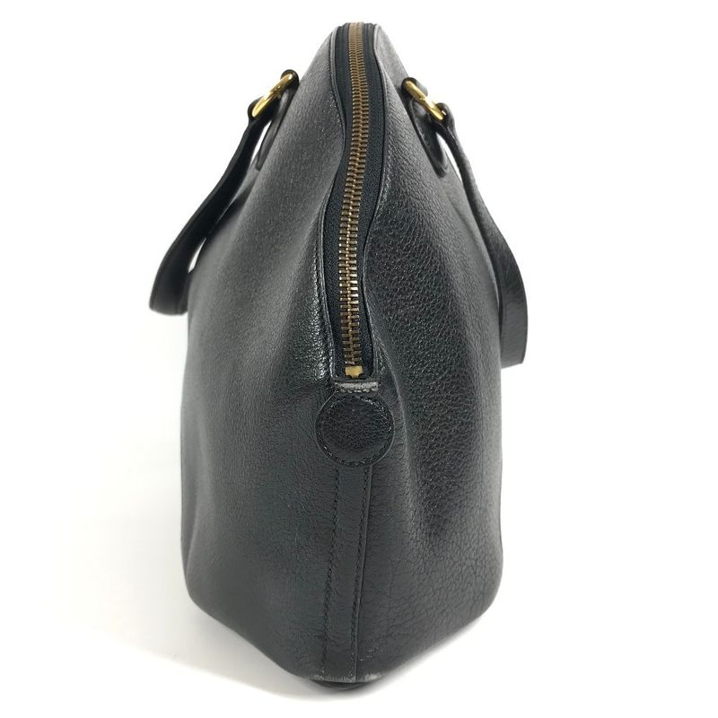 Hermes Handbag Ile de Veau Leather Black