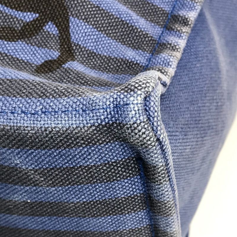 Hermes Shoulder Bag Chevoin Cotton Blue Black