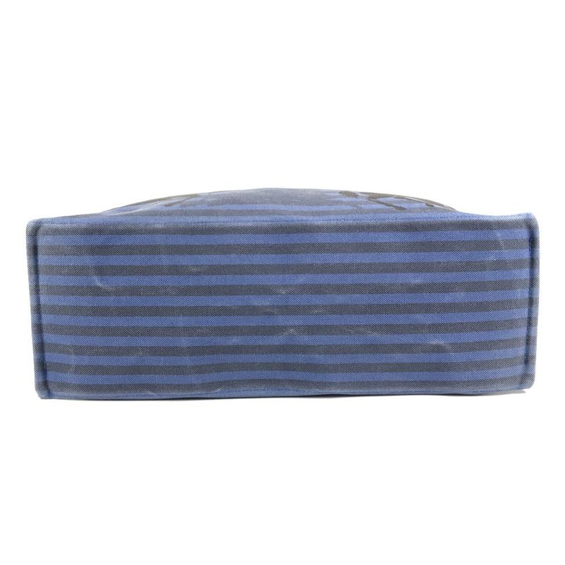 Hermes Shoulder Bag Chevoin Cotton Blue Black