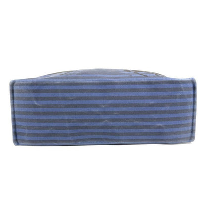 Hermes Shoulder Bag Chevoin Cotton Blue Black