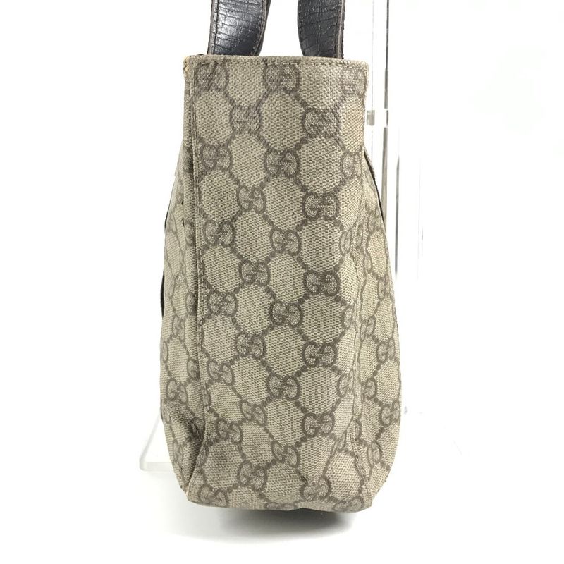 Gucci Handbag Logo GG Supreme Canvas Beige