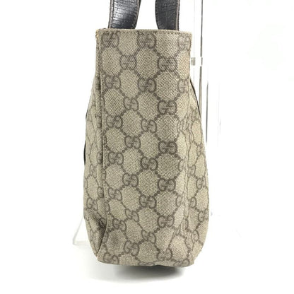 Gucci Handbag Logo GG Supreme Canvas Beige