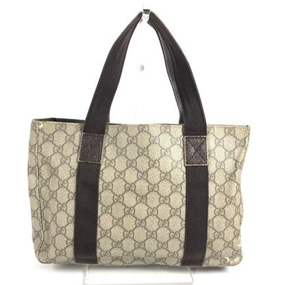 Gucci Handbag Logo GG Supreme Canvas Beige