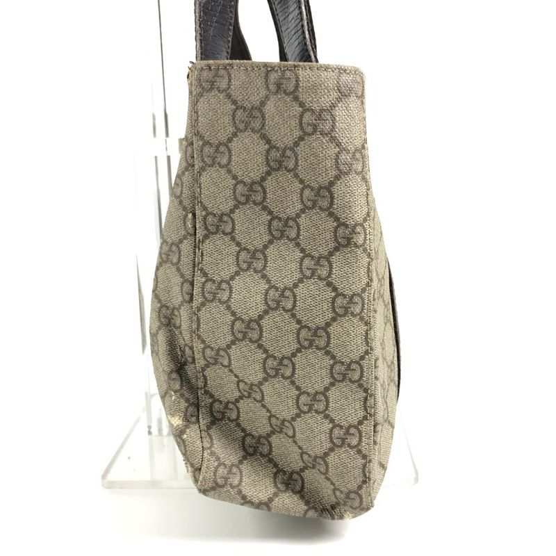 Gucci Handbag Logo GG Supreme Canvas Beige