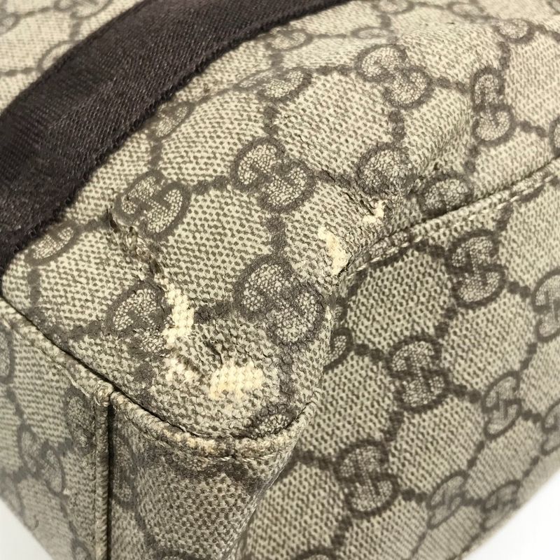 Gucci Handbag Logo GG Supreme Canvas Beige