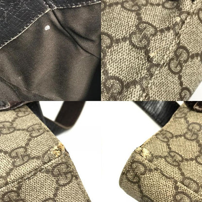 Gucci Handbag Logo GG Supreme Canvas Beige