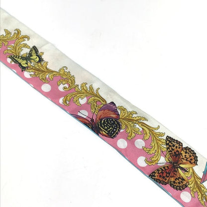 Versace Scarf Butterfly Logo Ladybug Silk