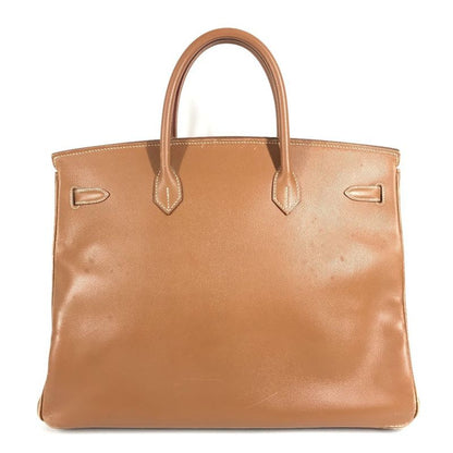Hermes Handbag Birkin 40 Epsom Gold Brown