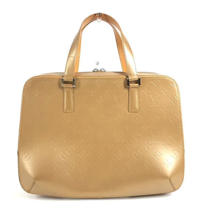 Louis Vuitton Handbag Malden Monogram Matte Leather Ambre Beige