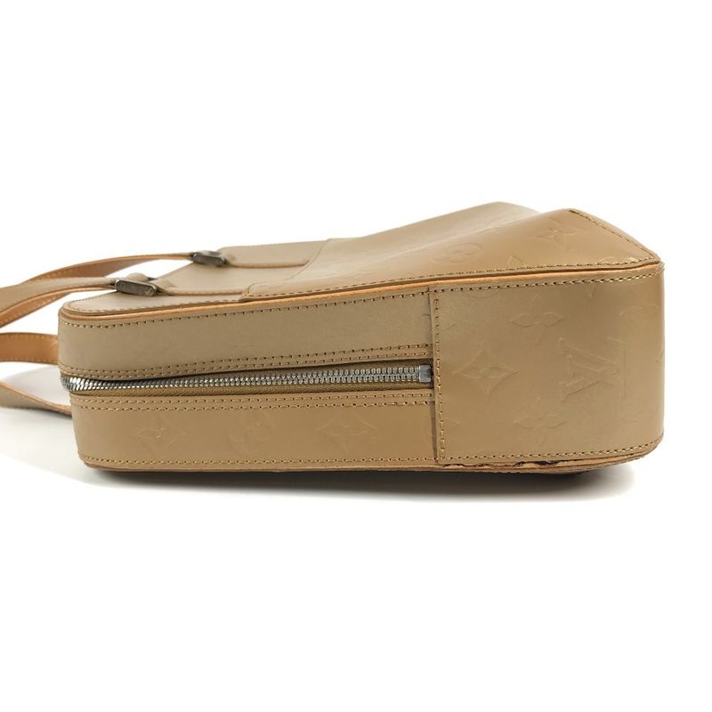 Louis Vuitton Handbag Malden Monogram Matte Leather Ambre Beige