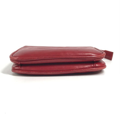 Chanel Waist Bag Big CC Logo Leather Red