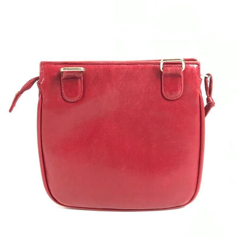 Chanel Waist Bag Big CC Logo Leather Red
