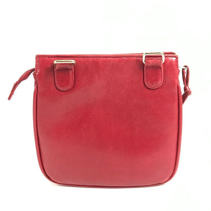 Chanel Waist Bag Big CC Logo Leather Red