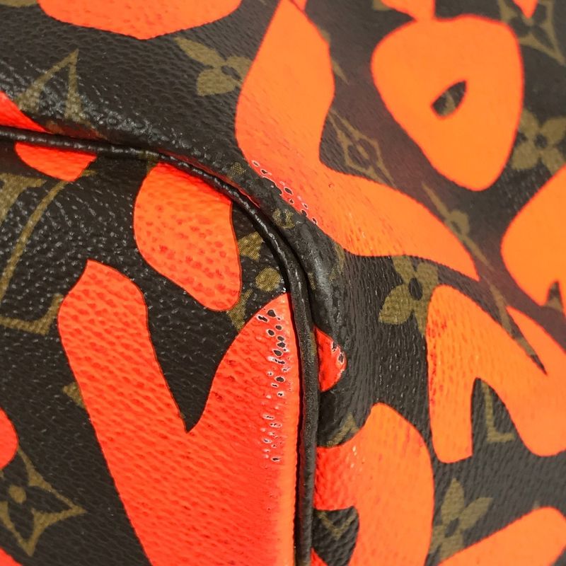Louis Vuitton Shoulder Bag Neverfull GM Monogram Graffiti Orange Brown