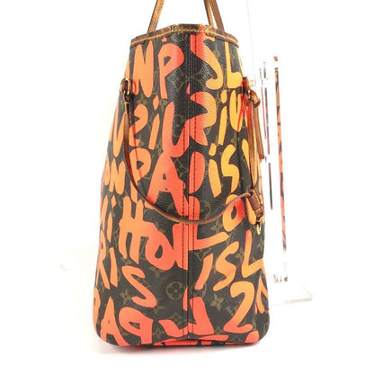Louis Vuitton Shoulder Bag Neverfull GM Monogram Graffiti Orange Brown