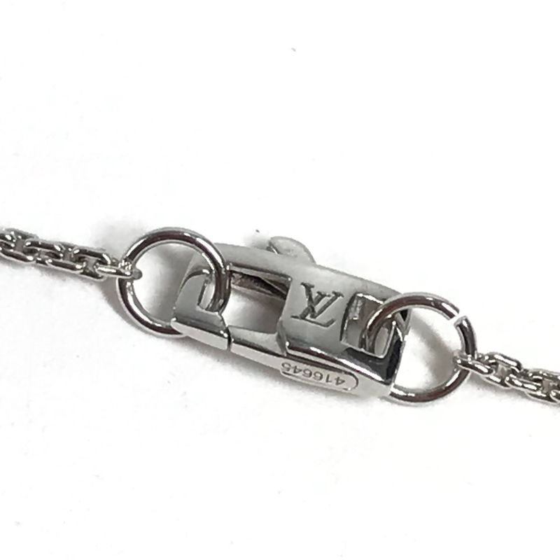 Louis Vuitton Necklace Pendentif Lockit XS Diamond Silver