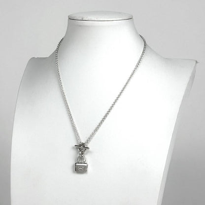 Hermes Amulet Constance Necklace Silver