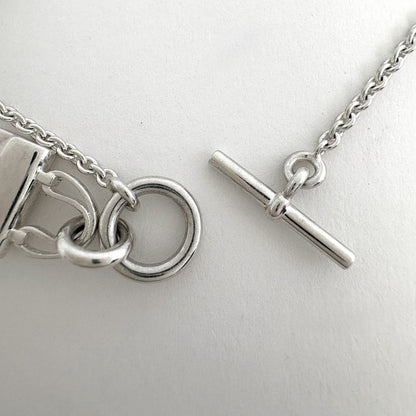 Hermes Amulet Constance Necklace Silver