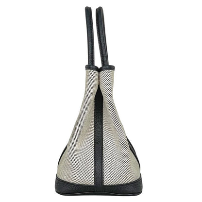 Hermes Garden Party TPM Tote Leather Black Beige