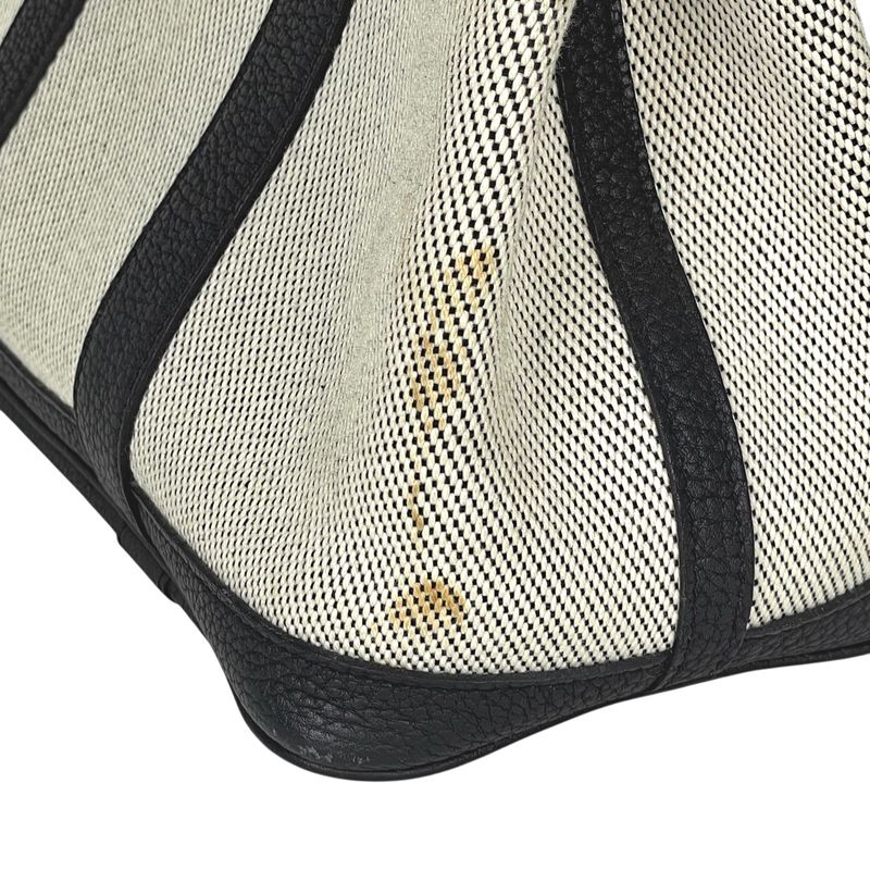 Hermes Garden Party TPM Tote Leather Black Beige