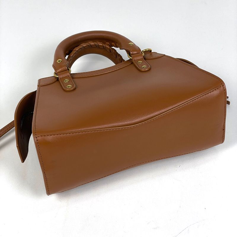 Balenciaga Neoclassic City Mini 2-Way Shoulder Bag Leather Brown