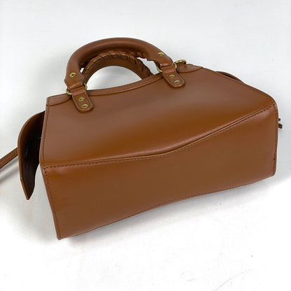 Balenciaga Neoclassic City Mini 2-Way Shoulder Bag Leather Brown