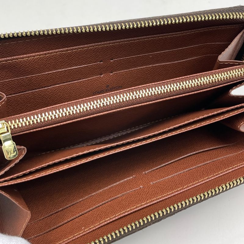 Louis Vuitton Zippy Wallet Round Zip Monogram Brown