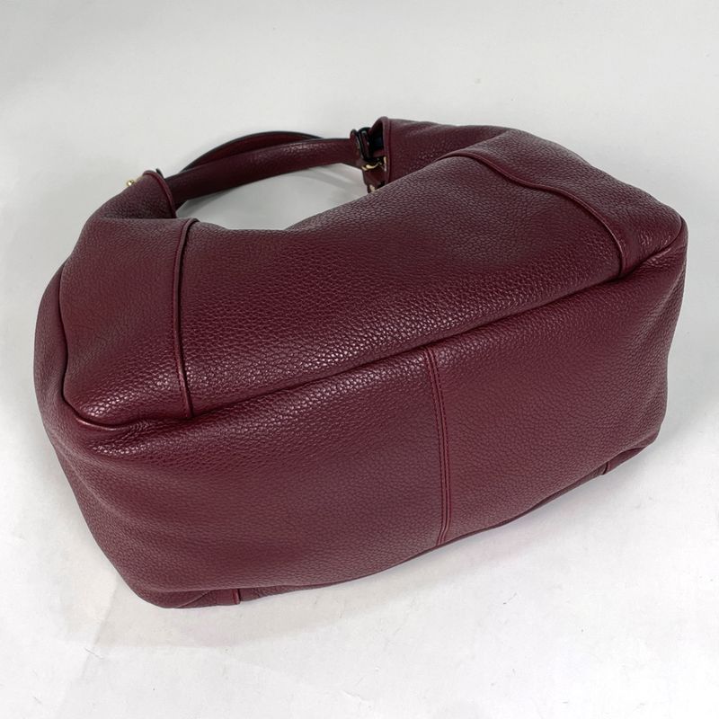 Loewe Karie Hobo Shoulder Bag Leather Bordeaux