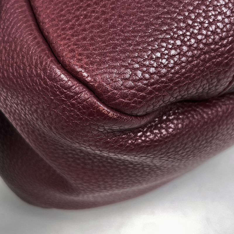 Loewe Karie Hobo Shoulder Bag Leather Bordeaux