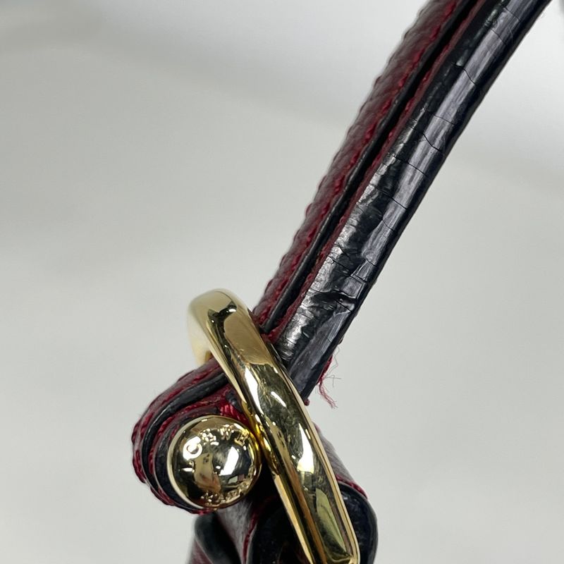 Loewe Karie Hobo Shoulder Bag Leather Bordeaux