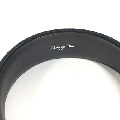 Dior Headband Houndstooth Logo Cotton Black White
