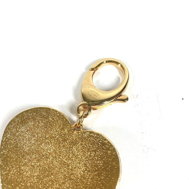 Chanel Key Holder Heart CC Logo Denim Metal Blue