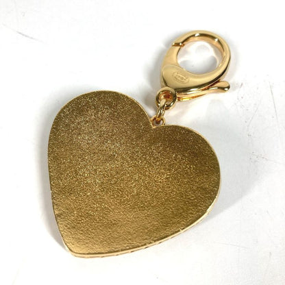 Chanel Key Holder Heart CC Logo Denim Metal Blue