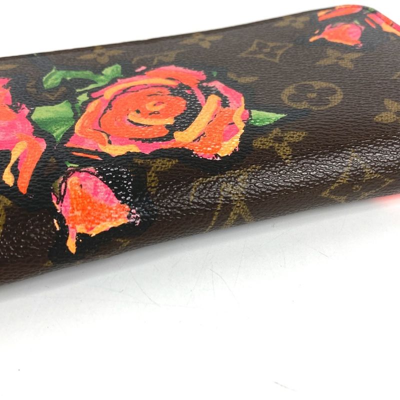 Louis Vuitton Wallet Zippy Monogram Canvas Brown Pink