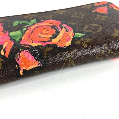 Louis Vuitton Wallet Zippy Monogram Canvas Brown Pink