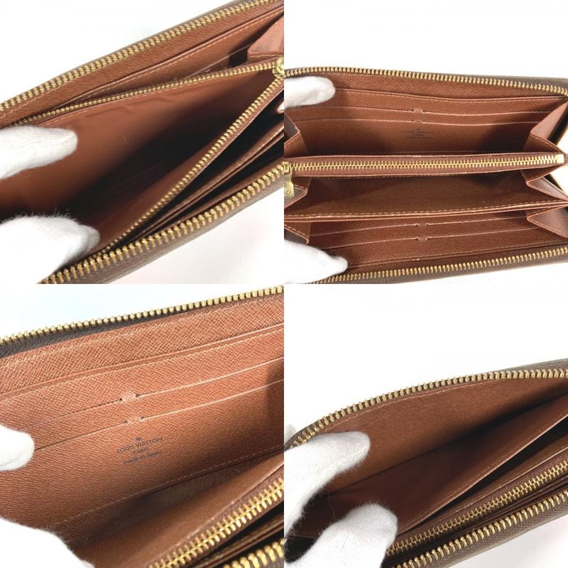 Louis Vuitton Wallet Zippy Monogram Canvas Brown Pink