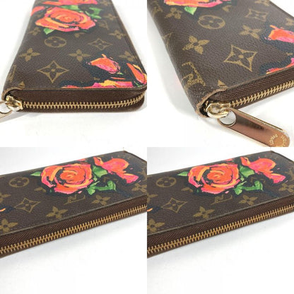 Louis Vuitton Wallet Zippy Monogram Canvas Brown Pink